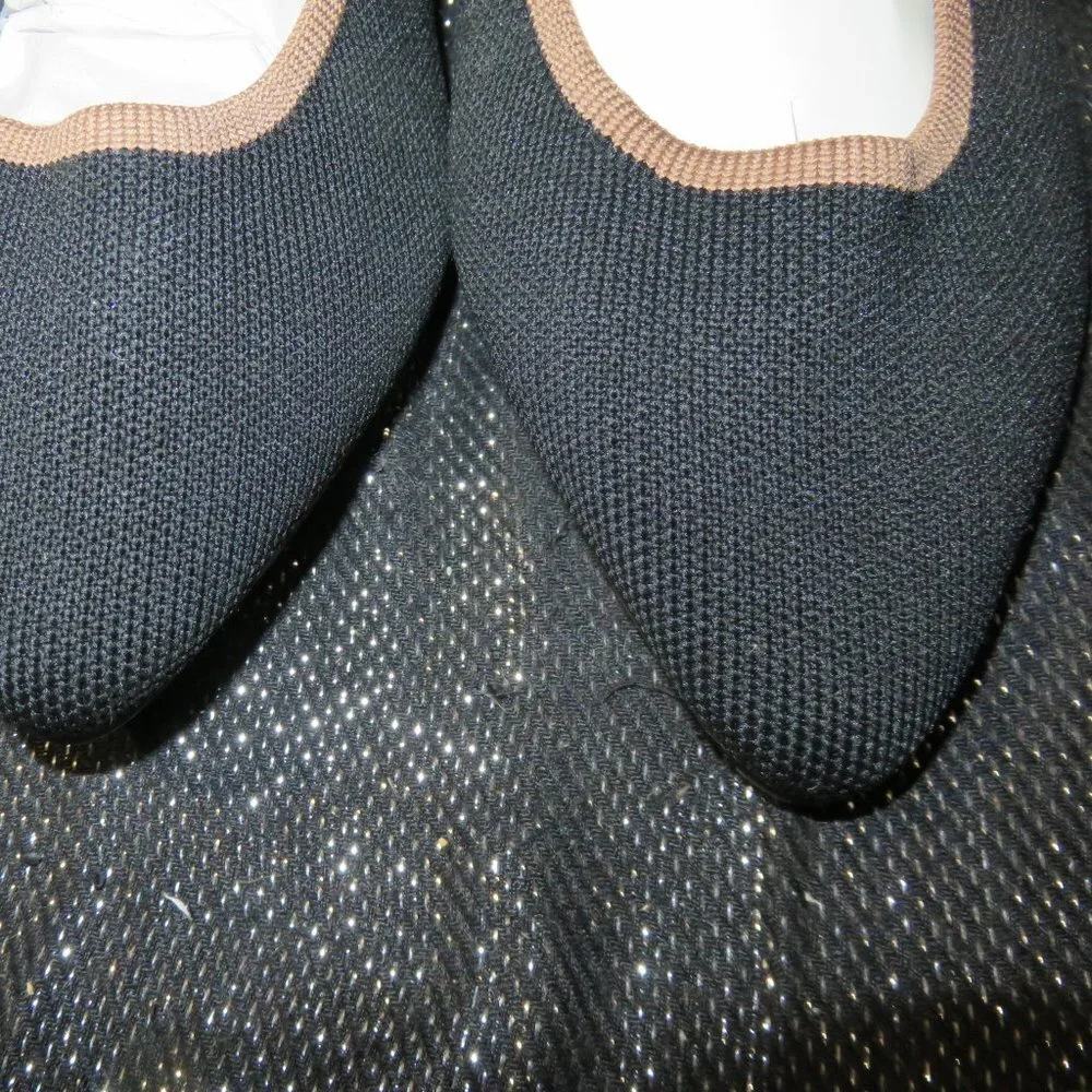 BOGO MIA Madeline Woven Zebra stripe strap Ballet flat driving moccasin size 9